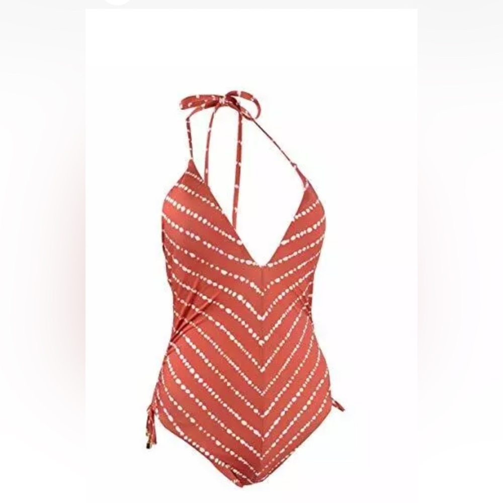 Bar III Rust-Coral One Piece Swimsuit